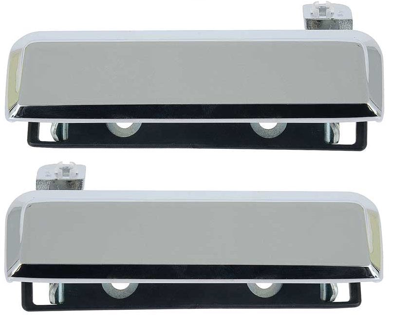 Die-Cast Chrome Outer Door Handles For 1983-1992 Ford Ranger; Pair