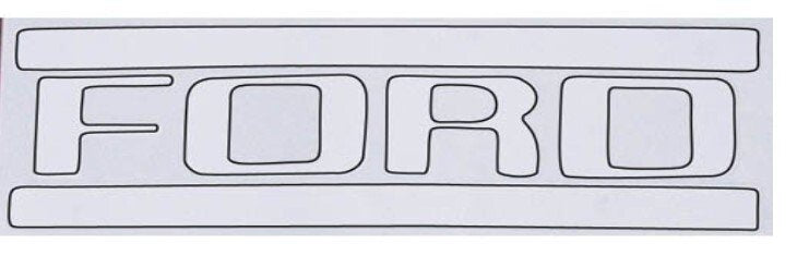 White Tailgate Letter Decal Set For 1953-1958 Ford F100 F250 F350