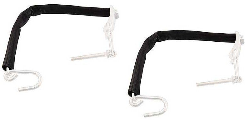 Black Rubber FlareSide Tailgate Chain Covers For 1948-1952 F1 F2 F3 F4