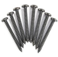 Black Door Sill Plate Screw Kit For 1979-1993 Ford Mustang; 8 Pieces