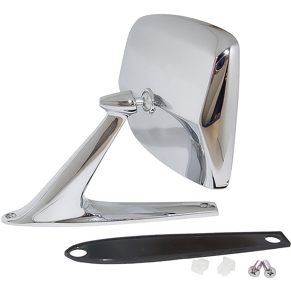Outer Door Mirror Rectangular Fits 1967-1979 Ford Pickup, 1966-1979 Bronco