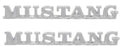 Zinc Die-Cast Fender Emblem For 1965-1966 Ford Mustang Pair