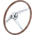 Deluxe Woodgrain Steering Wheel Assembly Fits 1967 Ford Mustang