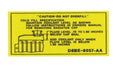 Radiator Coolant Caution Decal For 1976-1982 Ford F150 F250 F350 Trucks