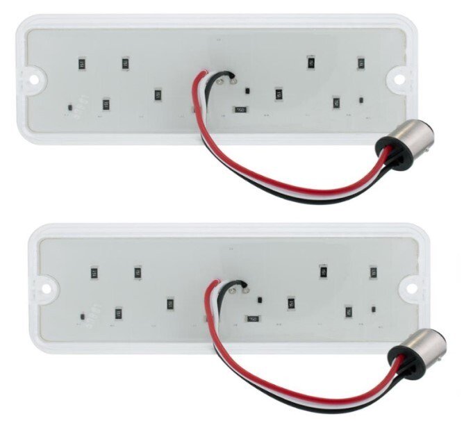 LED Parking Lights For 1973-77 Ford F100 F250 F350 and 1975-77 F150; W/Flasher