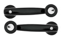 Black Window Crank Handle Set For 1968-1974 Dodge Dart and Plymouth Duster