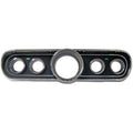 Dash Gauge Bezel With Full Instrumentation Black Fits 1966 Ford Mustang