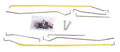 Deluxe Door Latch & Lock Rod Rods, Brackets, Clips, and Fits 1969-1970 Mustang