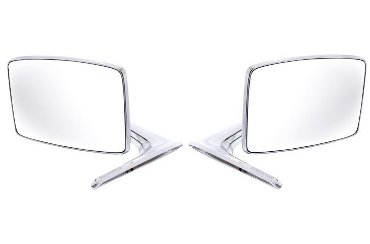 Chrome Exterior Door Mirror Set For 1967-1979 Ford F100 F150 F250 F350 Trucks