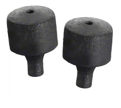 Black Rubber Trunk Lid Bumpers Fits 1964 Ford Galaxie and Galaxie 500; Pair