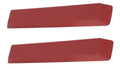 Red Urethane Arm Rest Pad Pair For 1964-1966 Ford Mustang Models