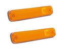 Front Amber Side Marker Lamp Lens Set For 1975-1989 Ford E150 E250 E350 Vans