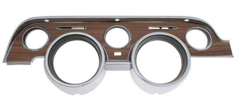 Dash Gauge Bezel Deluxe Interior Woodgrain Fits 1968 Ford Mustang