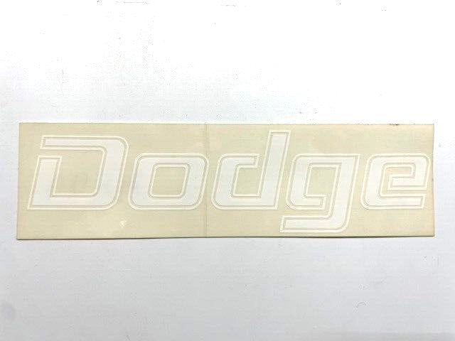 White Tailgate Name Decal For 1976-1986 Dodge Trucks Small Version 1-3/8 x 5-1/2