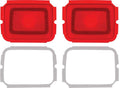 Tail Light Lenses with Gaskets Pair Fits 1964 Dodge Polara