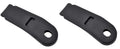 Black Seat Belt Holder Sleeves For 1979-1989 Ford Mustang; Pair; Female