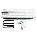 Rear Fold Down Seat Molding 14-Piece Set Fits 1965-1970 Mustang Fastback