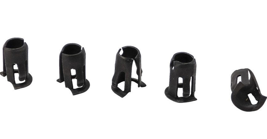 5 Piece 1/8" Stud Emblem Barrel Clip Set For Ford Fairlane and Falcon