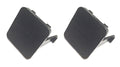Black Manual Door Lock Cover Plug Pair For 1987-1993 Ford Mustang