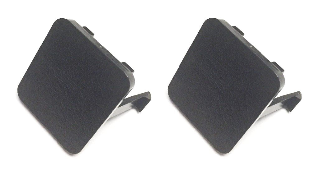 Black Manual Door Lock Cover Plug Pair For 1987-1993 Ford Mustang