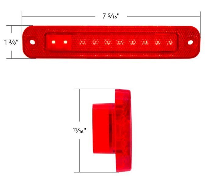LED Side Marker Lights For 1973-1979 Ford F100 F250 F350 and 1975-79 F150; Pair
