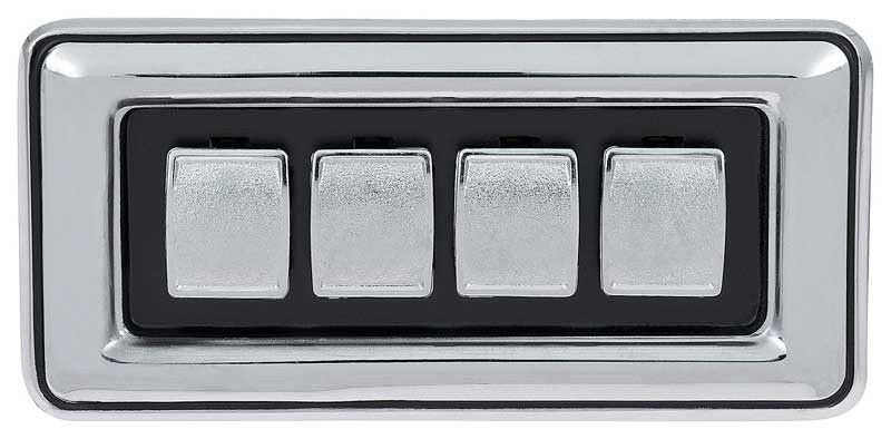 Power Window Switch 4-Button Convex Fits 1977-1978 Mopar