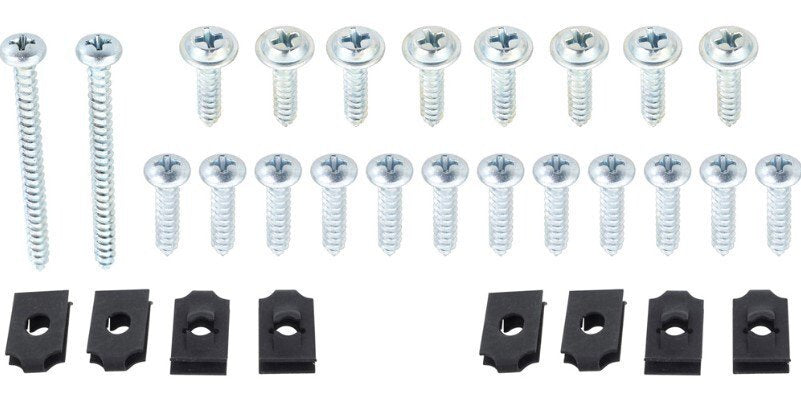 Grille Insert Hardware Kit For 1980-1986 Ford F150 F250 F350 and 1980-83 F100