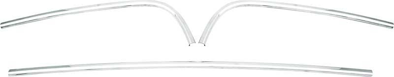 Convertible Top Boot Well Molding w/Clips 3 pc Fits 1970-1971 Dodge Challenger