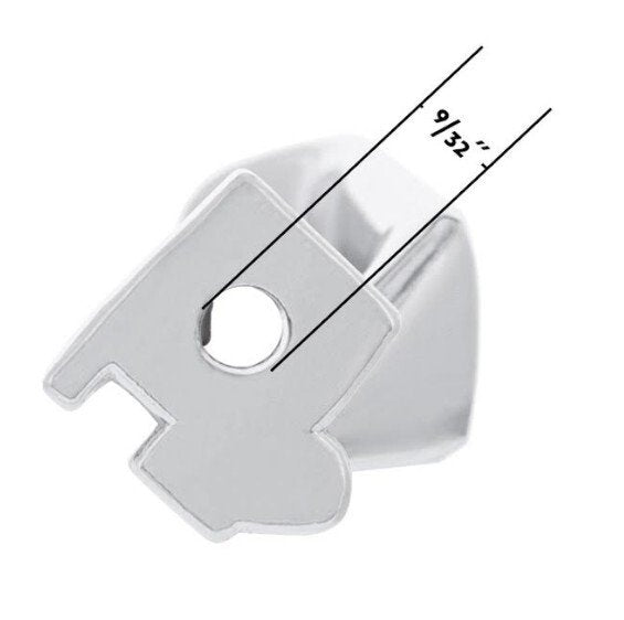 Chrome Die-Cast Interior Door Handle For 1980-1986 Ford Bronco; Driver Side
