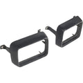 Parking Light Bezel Set Die-Cast Black Paintable Fits 1975-1978 Ford Mustang II