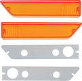 Front Side Marker Lens and Gasket Set Mopar Licensed Fits 1970-1971 Challenger