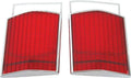 Tail Light Lens with Gaskets Pair Fits 1967 Dodge Dart