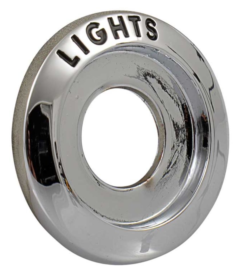 Die-Cast Headlight Switch Bezel For 1967-1968 Ford Mustang Mercury Cougar