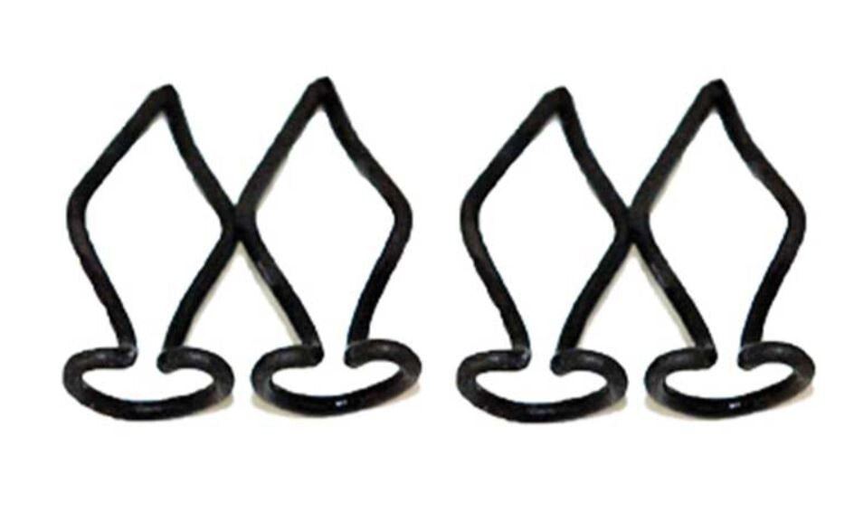 Dash Pad Lower Trim Clip Set For 1964-65 Ford Mustang; 4 Piece Set