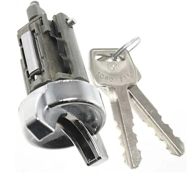 Chrome Ignition Lock Cylinder For 1977-1978 Ford Mustang II