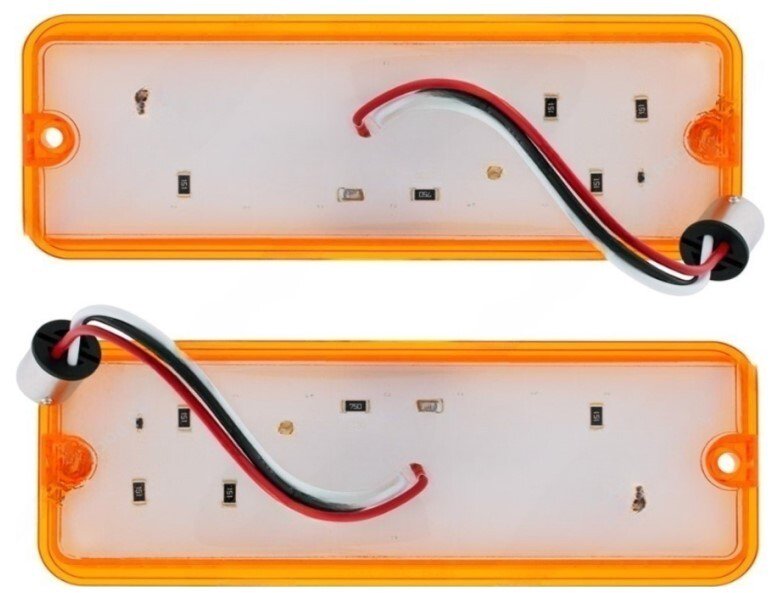 LED Parking Lights For 1973-77 Ford F100 F250 F350 and 1975-77 F150; W/Flasher