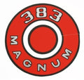 Red 383 Magnum Air Cleaner Lid Decal For 1970 Dodge Challenger and Plymouth Cuda