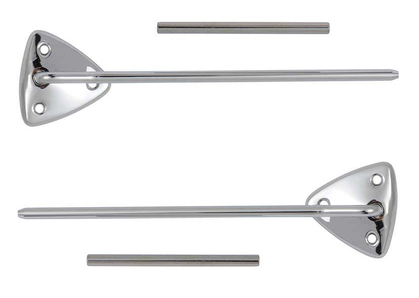 Sunvisor Bracket And Rod Assembly For 1964-1966 Ford Mustang Coupe/Fastback Pair