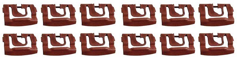 Windshield/Rear Window Reveal Molding Clip Set For 1974-1976 Charger and Coronet