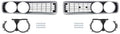 Front Grill Set Silver Fits 1972 Dodge Charger