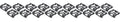 Rear Window Molding Clip Kit For 1971-1973 Ford Mustang Coupe; 18 Piece