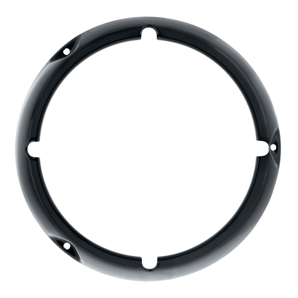 Black Headlight Bezel Set With Notches For 1971-1977 Ford Bronco Models