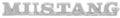 Zinc Die-Cast Fender Emblem For 1965-1966 Ford Mustang