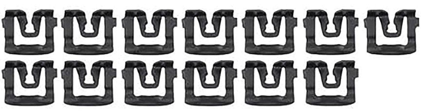 Windshield Molding Clip Set For 1979-1993 Ford Mustang Hatchback; 13 Pieces