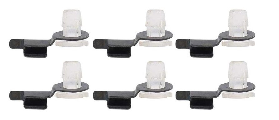 Door Latch Rod Retainer Clip; OE Style Metal Clip For 64-66 Mustang 66-67 Bronco
