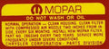 Battery Air Cleaner Lid Decal For 1970-1972 Dodge Challenger and Plymouth Cuda
