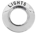 Chrome Die-Cast Headlight Switch Bezel For 1964-67 Ford Mustang Falcon Ranchero