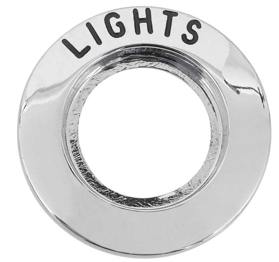 Chrome Die-Cast Headlight Switch Bezel For 1964-67 Ford Mustang Falcon Ranchero