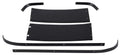 Rear Interior Roof Molding 6-Piece Set Fits 1967-1968 Mustang Fastback