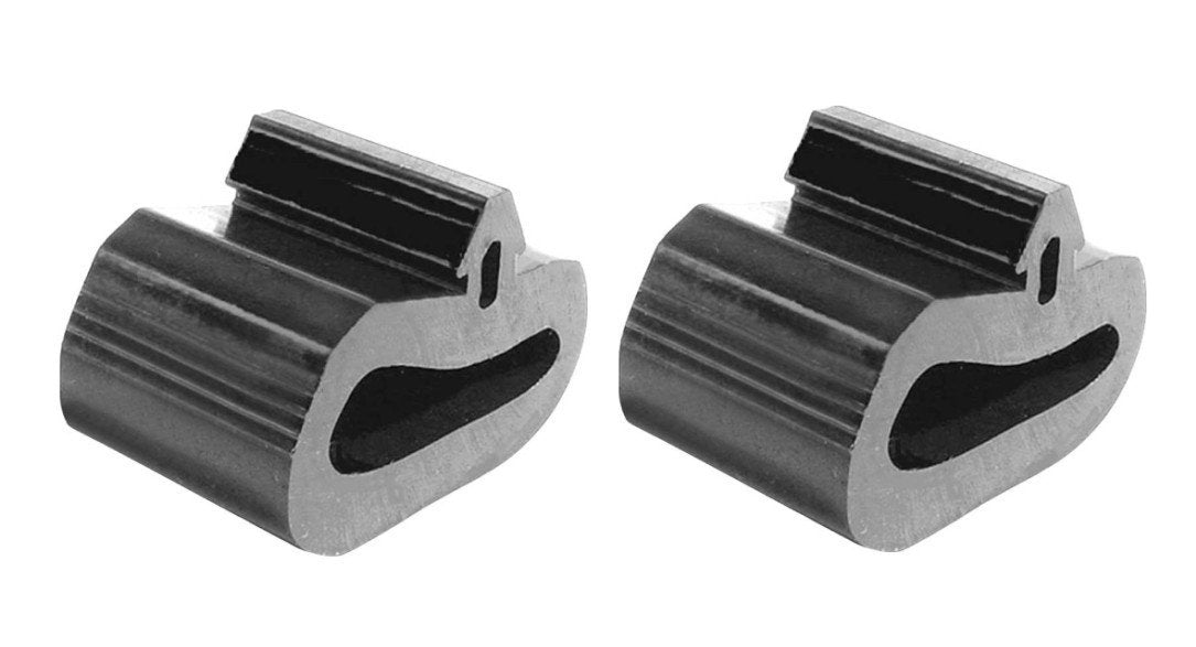 Rubber Front Hood Side Bumper Pair For 1971-1974 Plymouth Scamp and Valiant